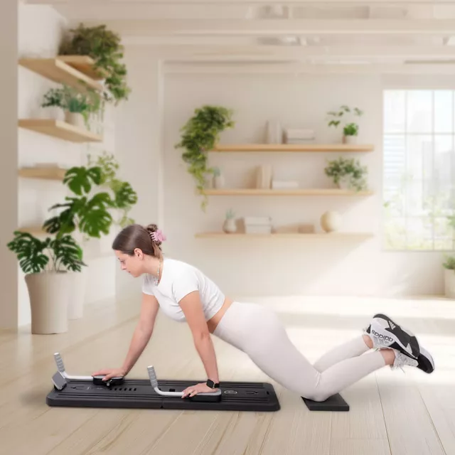 Pilates reformer inSPORTline Trancer Basic - fialová