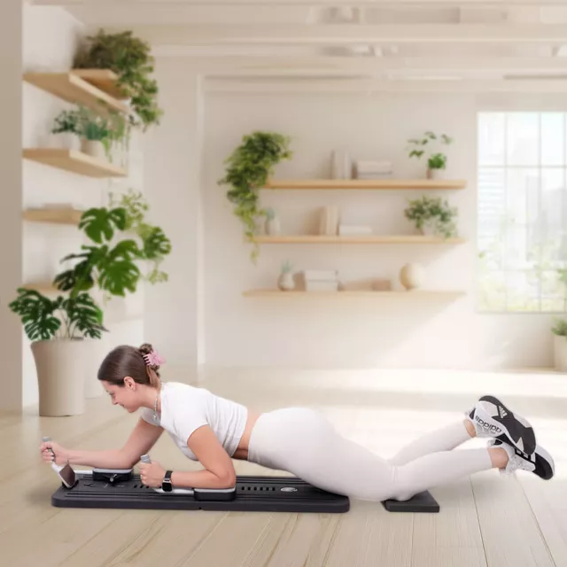 Pilates reformer inSPORTline Trancer Basic - fialová