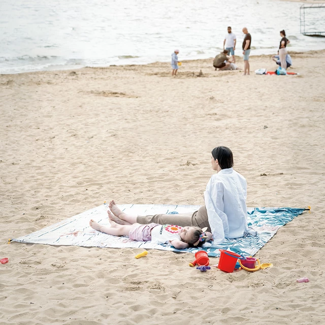 Pikniková deka inSPORTline Maritino 208x197 cm - mořský život