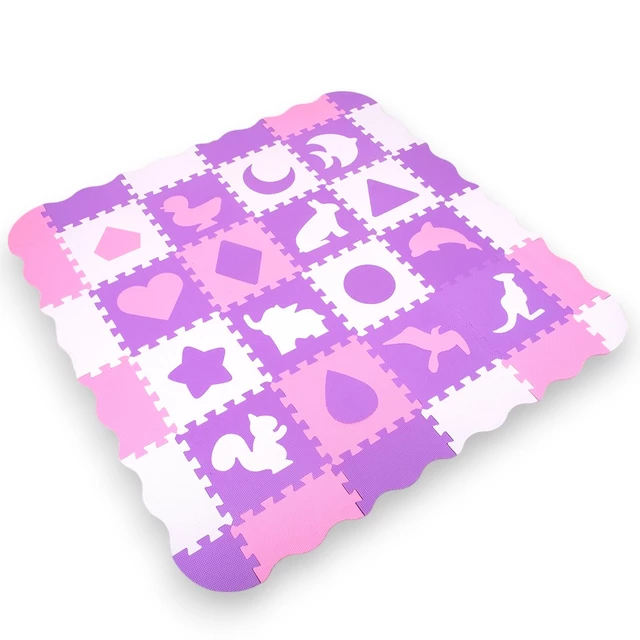 Pěnové puzzle s ohrádkou inSPORTline Burgino 30,5x30,5x1 cm, 36ks