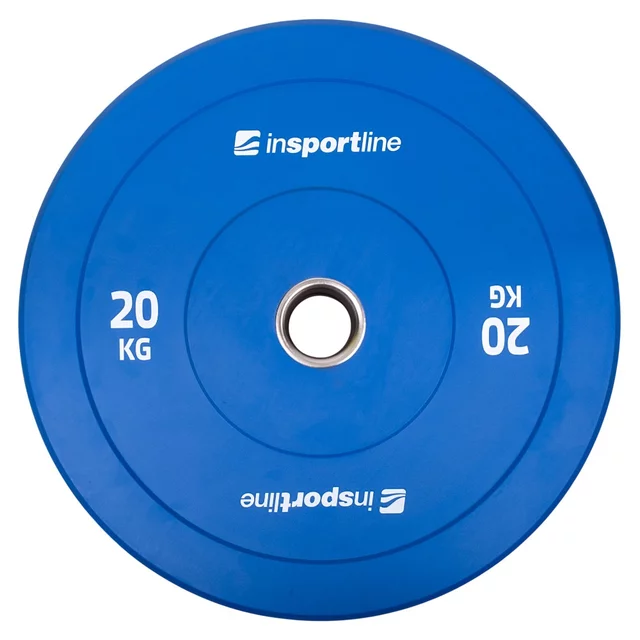 Gumové kotouče inSPORTline Bumper Plate Go 50mm 5-25kg