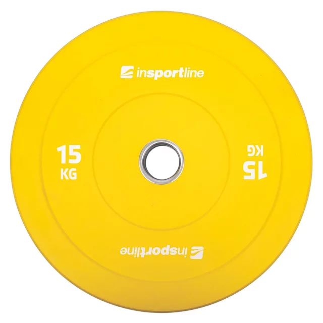 Gumové kotouče inSPORTline Bumper Plate Go 50mm 5-25kg