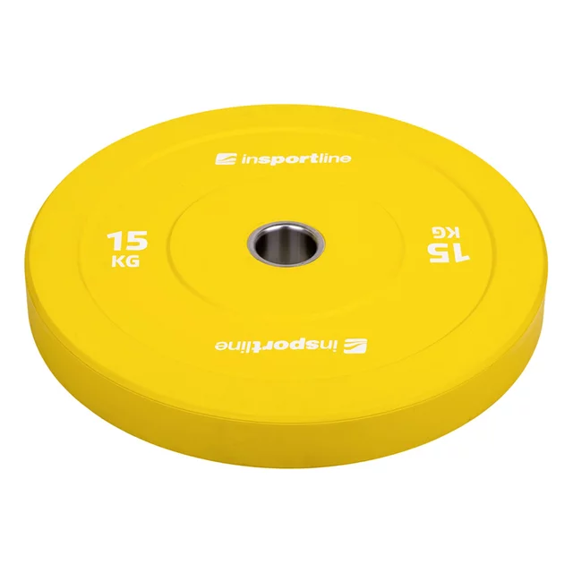 Gumové kotouče inSPORTline Bumper Plate Go 50mm 5-25kg