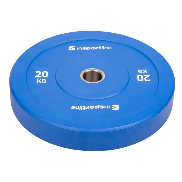 Gumové kotouče inSPORTline Bumper Plate Go 50mm 5-25kg