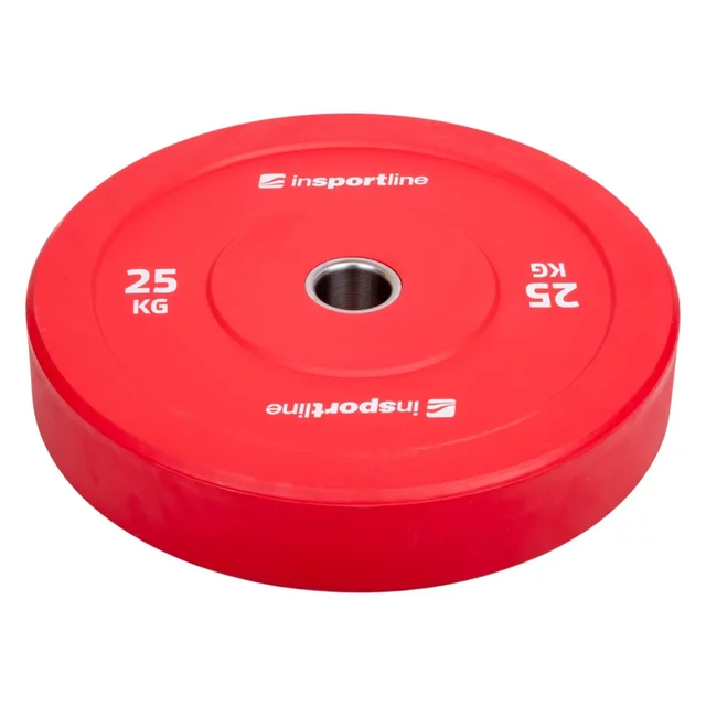 Gumové kotouče inSPORTline Bumper Plate Go 50mm 5-25kg