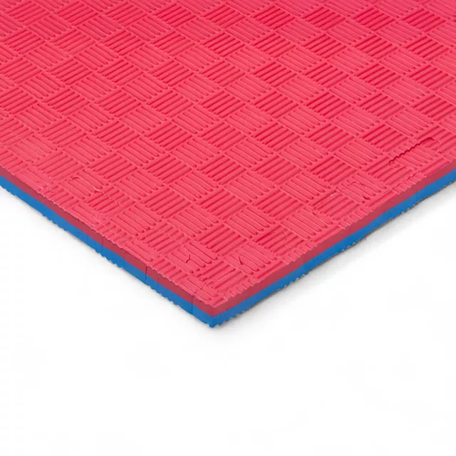 Puzzle tatami podložka inSPORTline Sazegul 100x100x2 cm - šedo-černá, vzor 5 proužků