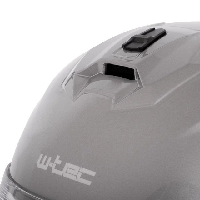 Cestovní přilba W-TEC Buenaventa - fluo žlutá lesk