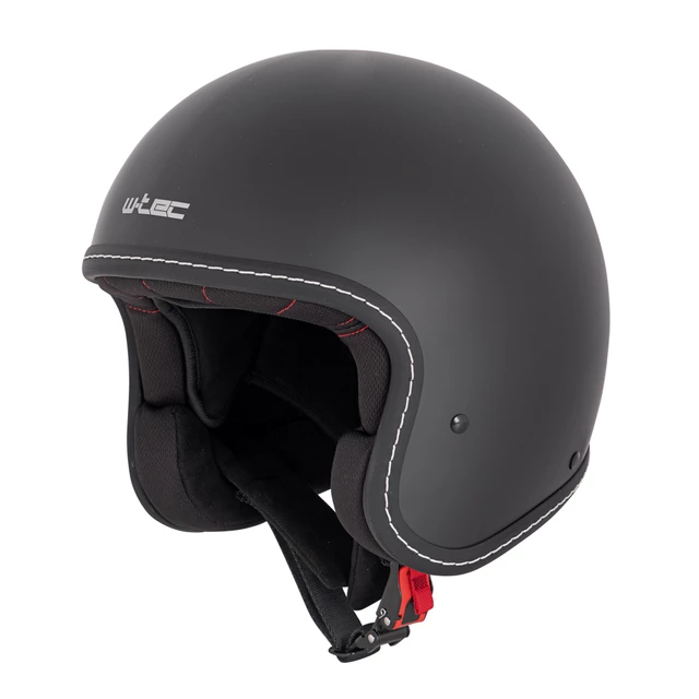 Chopper přilba W-TEC Badachos - matně černá - matně černá