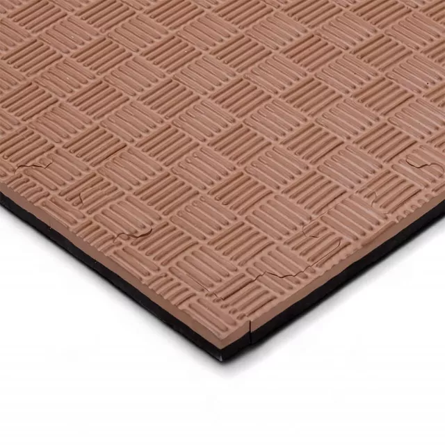 Puzzle tatami podložka inSPORTline Sazegul 100x100x2 cm - šedo-černá, vzor 5 proužků