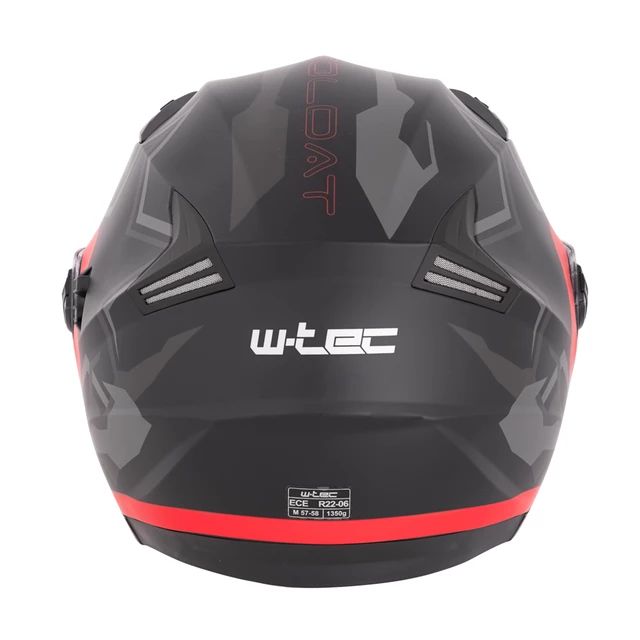 Otevřená přilba W-TEC Barcela Vermella - černo-šedá