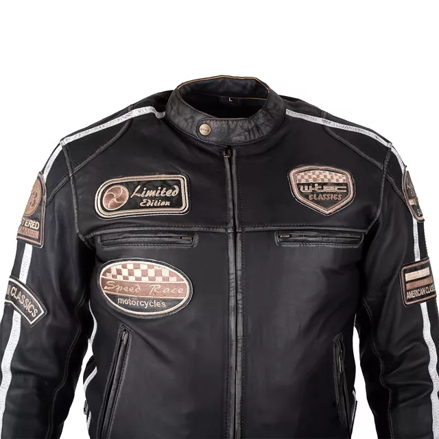 Pánská kožená moto bunda W-TEC Sheawen Vintage