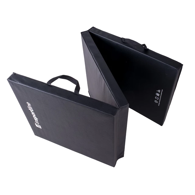 Skládací gymnastická žíněnka inSPORTline Trifold 180x60x5 cm - černá