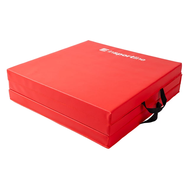 Skládací gymnastická žíněnka inSPORTline Trifold 180x60x5 cm - černá