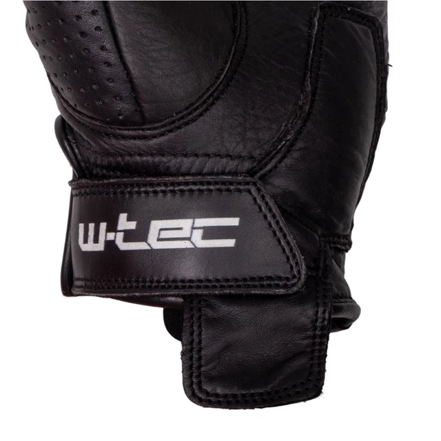 Letní kožené moto rukavice W-TEC Black Heart Darios - černá