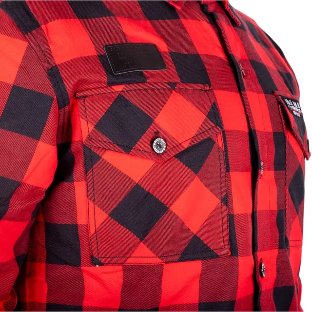 Košile W-TEC Black Heart Respector II - černá s modrým pruhem