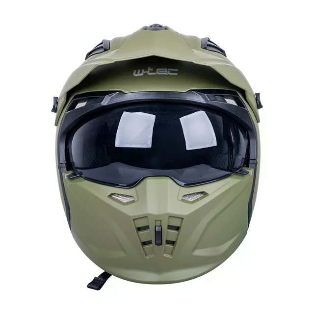 Modulární přilba W-TEC Badalone Army - béžová matná