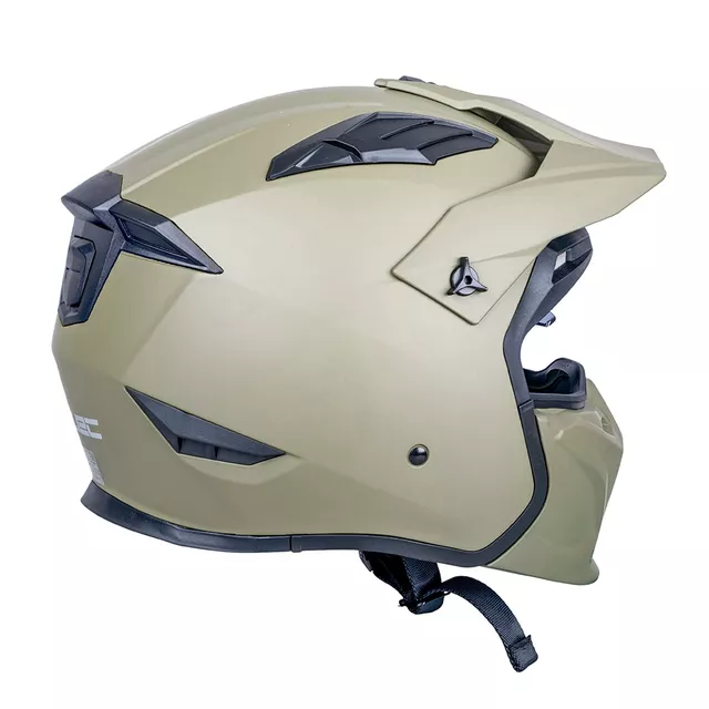 Modulární přilba W-TEC Badalone Army - béžová matná