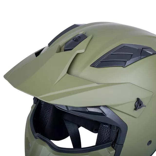 Modulární přilba W-TEC Badalone Army - béžová matná