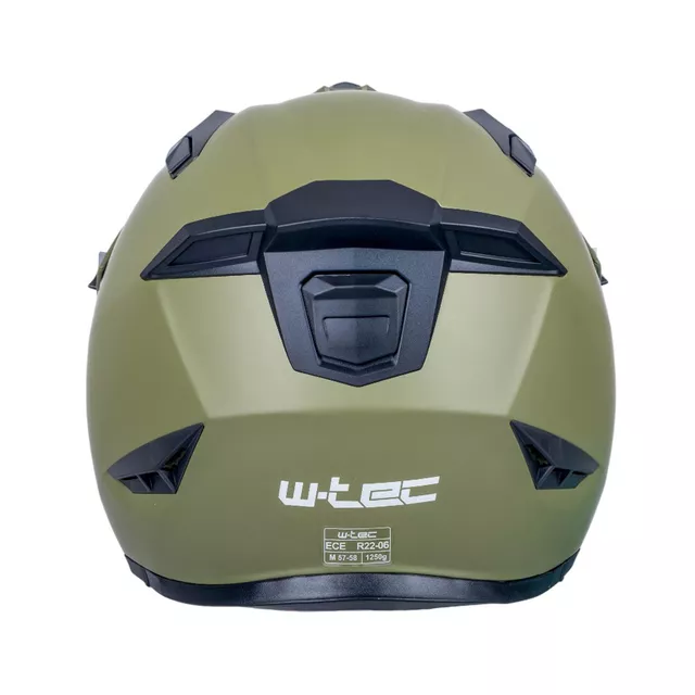 Modulární přilba W-TEC Badalone Army - béžová matná