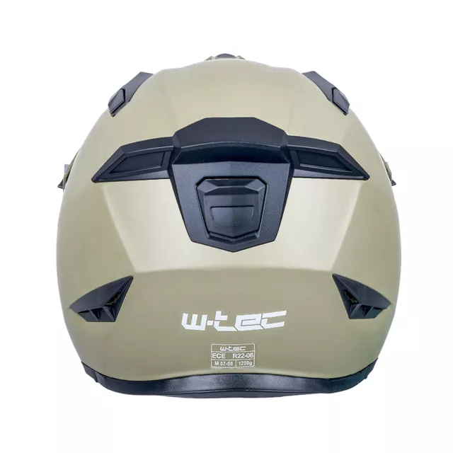Modulární přilba W-TEC Badalone Army - béžová matná