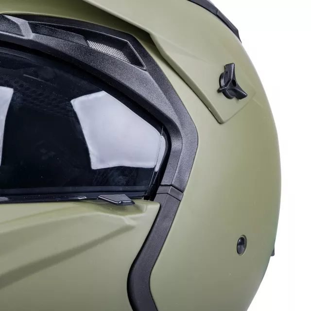 Modulární přilba W-TEC Badalone Army - béžová matná