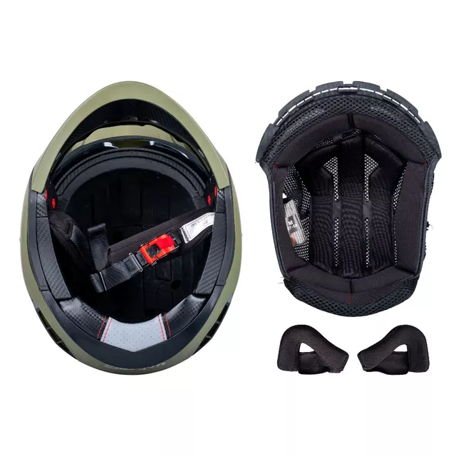 Modulární přilba W-TEC Badalone Army - béžová matná
