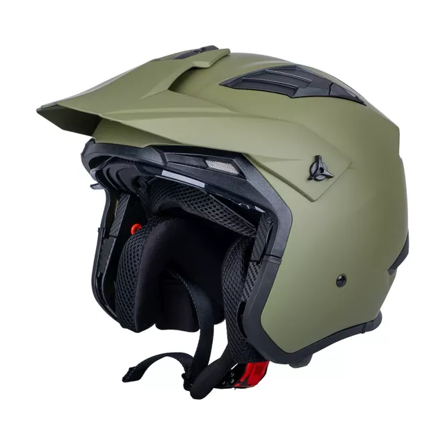 Modulární přilba W-TEC Badalone Army - béžová matná