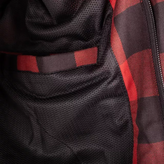 Moto košile W-TEC Black Heart Rattlesneak - zeleno-černá kostkovaná