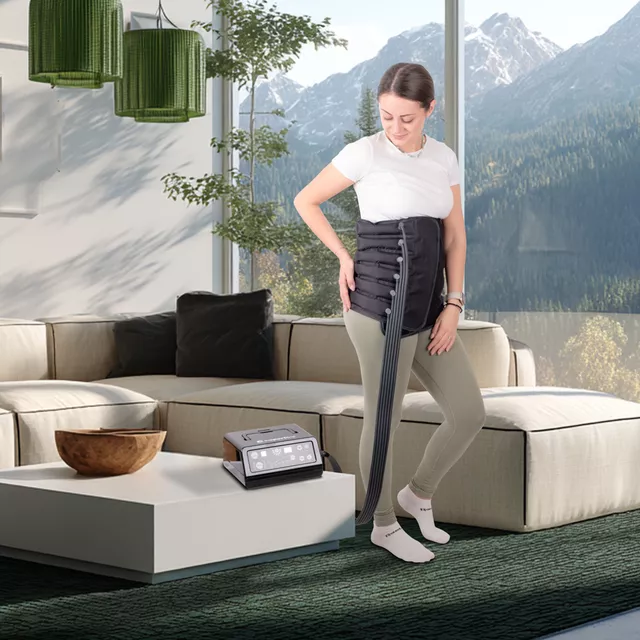 Přídavný kompresní bederní pás inSPORTline M (110x37 cm)
