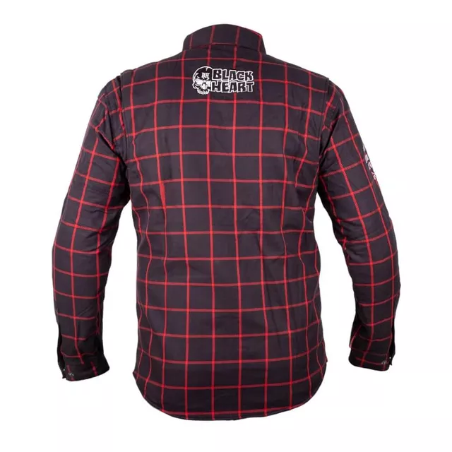 Moto košile W-TEC Black Heart Rattlesneak - zeleno-černá kostkovaná