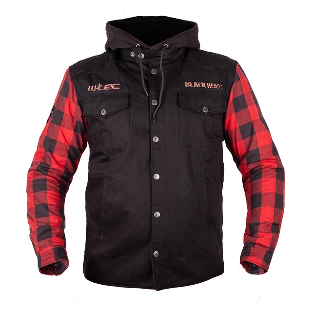 Moto bunda W-TEC Black Heart Radikaal - červeno-černá