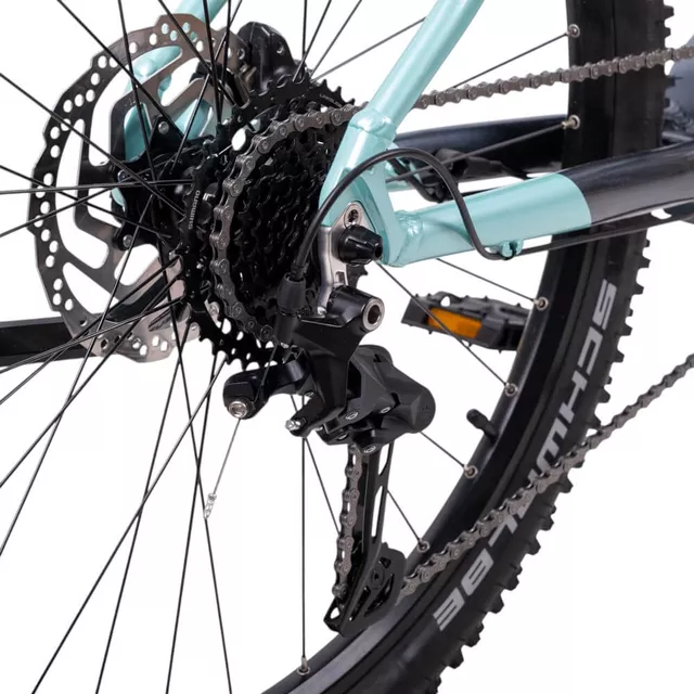 Dámské horské elektrokolo inSPORTline ISL Asuki 630 Wh 27,5" - model 2026 • dojezd až 150 km - Aqua Blue