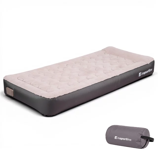 Jednolůžková nafukovací matrace inSPORTline Valkon 197x90x22 cm s vestavěnou elektrickou pumpou