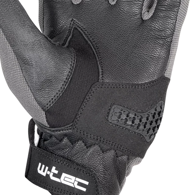 Letní moto rukavice W-TEC Groniko - šedo-černá