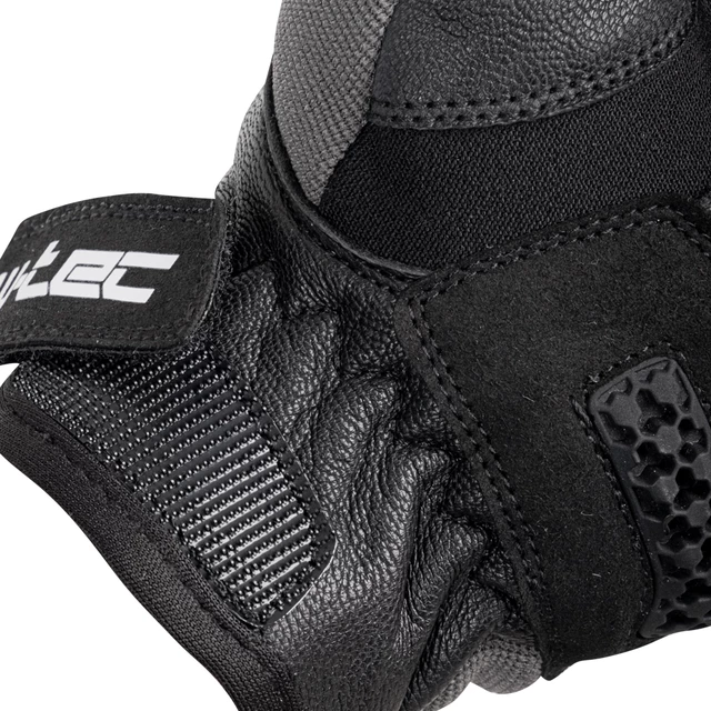 Letní moto rukavice W-TEC Groniko - šedo-černá