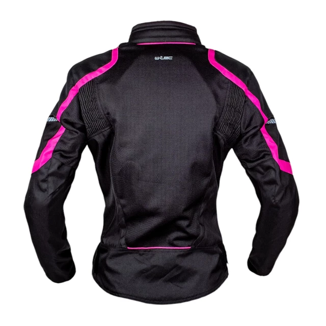 Dámská letní moto bunda W-TEC Martix Lady - černo-růžová