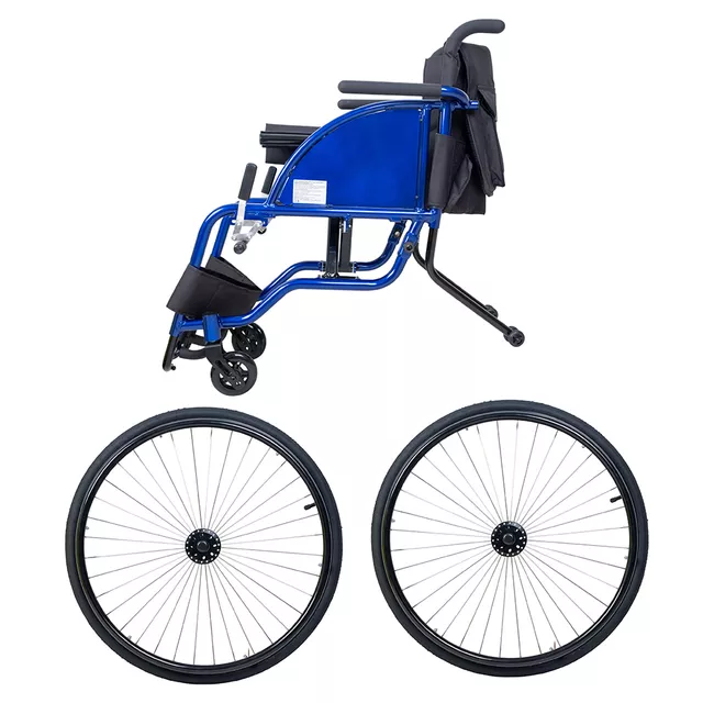 Mechanický skládací sportovní invalidní vozík inSPORTline Brenstark odlehčený • 11,7kg • do 100kg