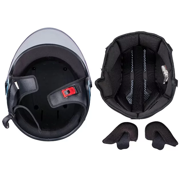 Otevřená přilba W-TEC Baraldo Celeste