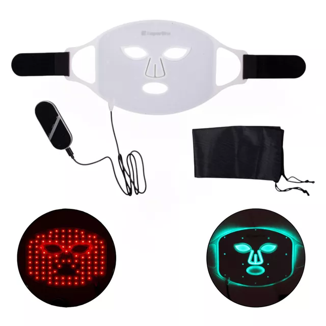 Nabíjecí silikonová ošetřující LED maska inSPORTline Santorina, USB