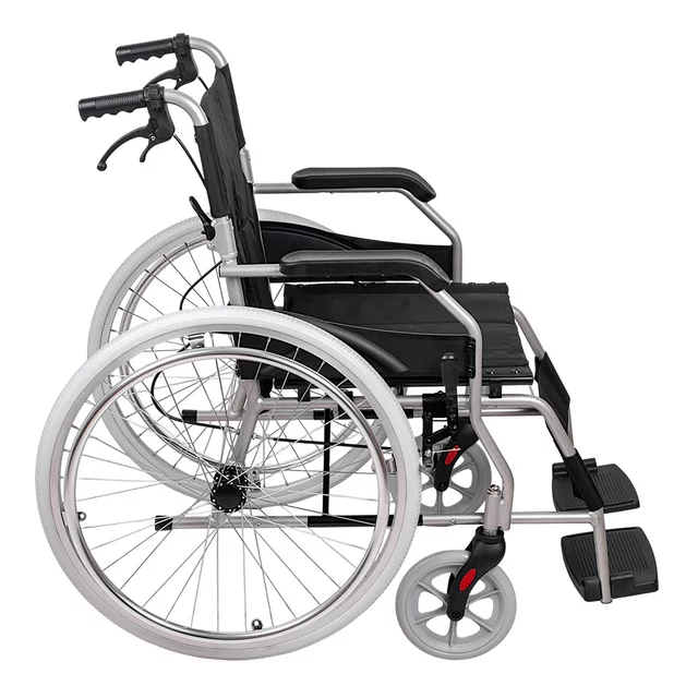 Mechanický skládací invalidní vozík inSPORTline Jakesully odlehčený se světlými koly • 13kg • do 100kg