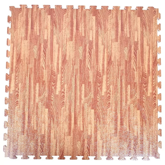 Puzzle tatami podložka inSPORTline Zemalpro 100x100x2 cm - motiv dřeva