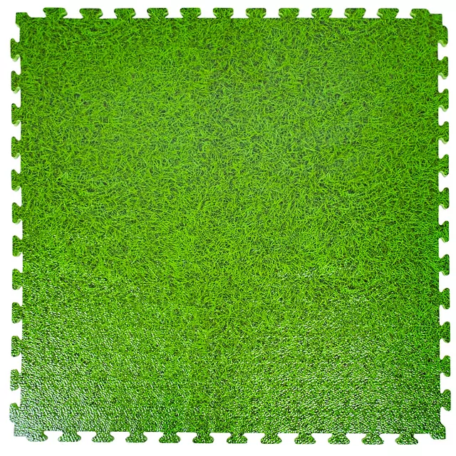 Puzzle tatami podložka inSPORTline Zemalpro 100x100x2 cm - motiv dřeva