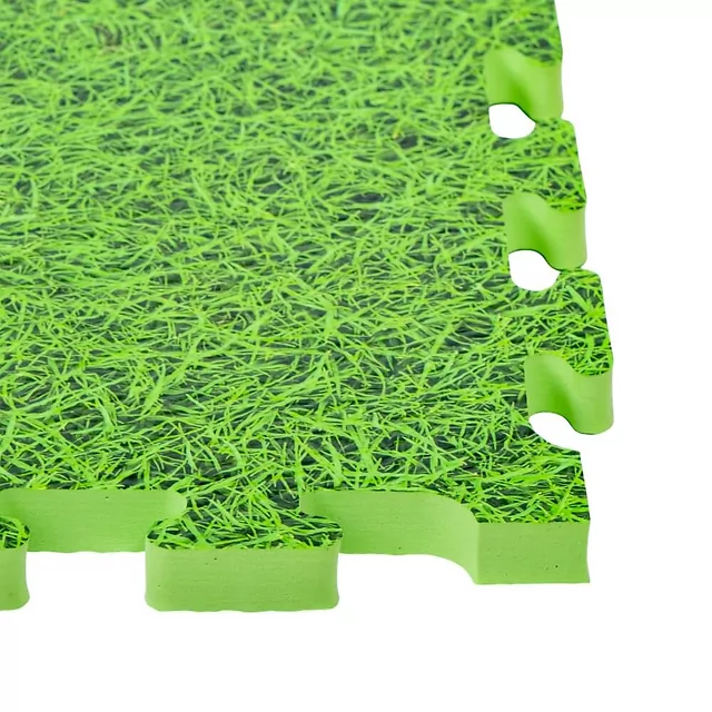 Puzzle tatami podložka inSPORTline Zemalpro 100x100x2 cm - motiv dřeva