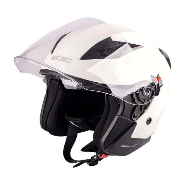 Moto přilba W-TEC Putta - černo-bronzová - bílá perleť
