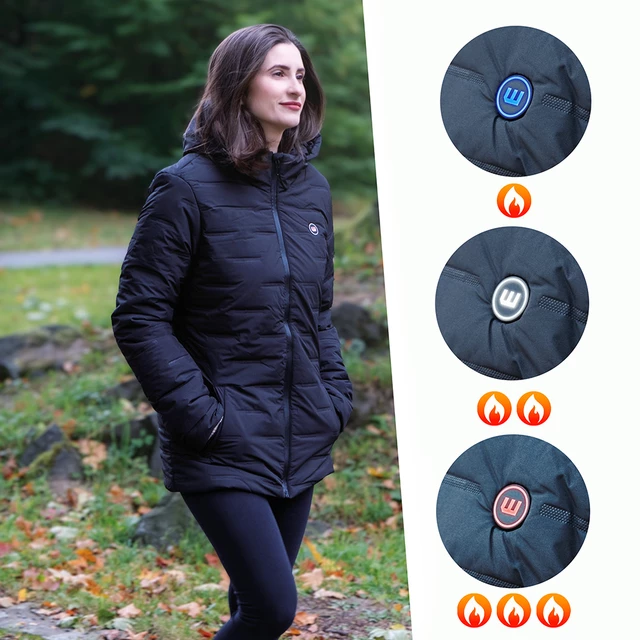 Dámská vyhřívaná bunda W-TEC HEATborg Lady - černá