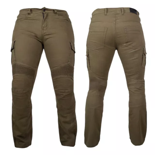 Moto jeansy W-TEC Wallbridge Olive