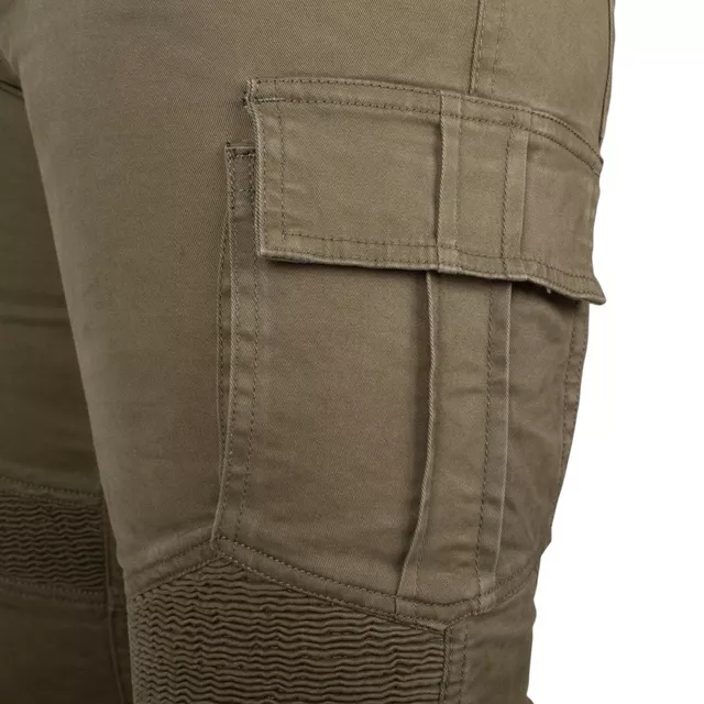 Moto jeansy W-TEC Wallbridge Olive