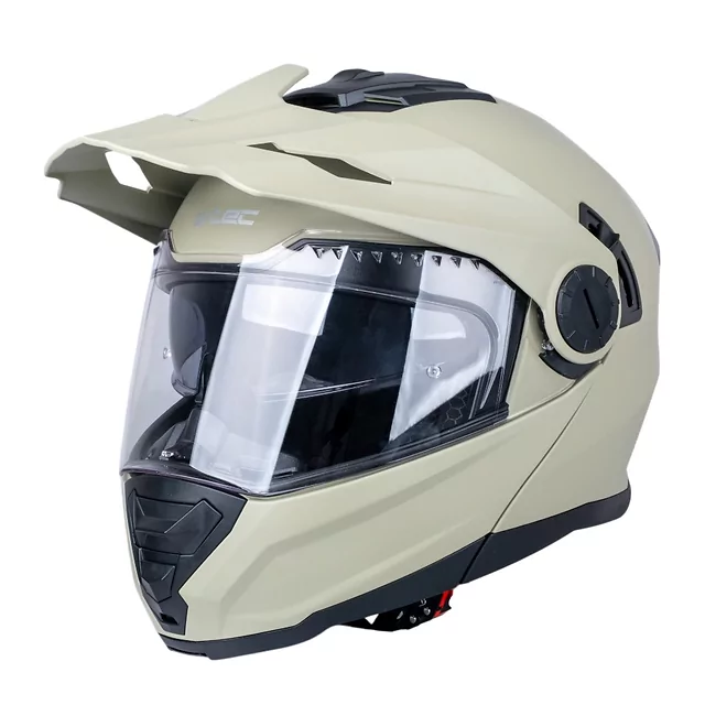 Výklopná enduro přilba W-TEC Biscaia P/J - béžová matná - béžová matná
