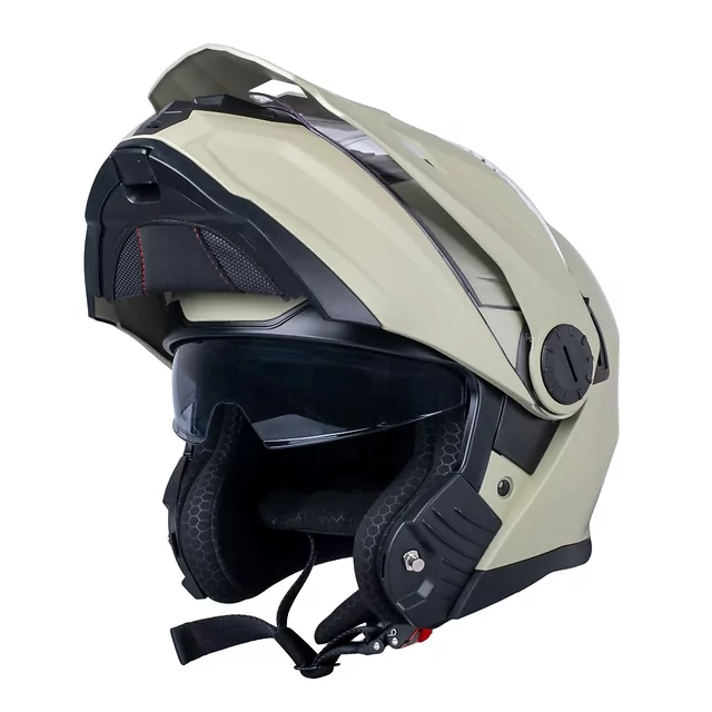 Výklopná enduro přilba W-TEC Biscaia P/J - béžová matná