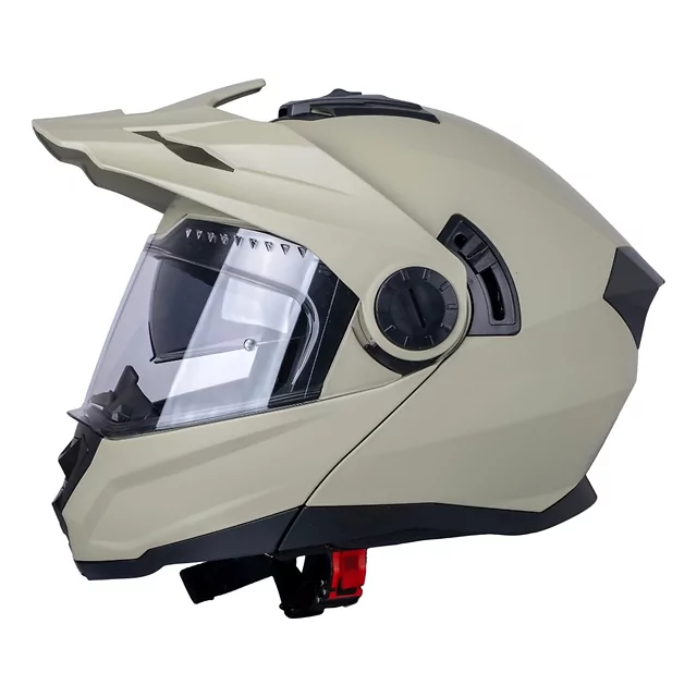 Výklopná enduro přilba W-TEC Biscaia P/J - béžová matná